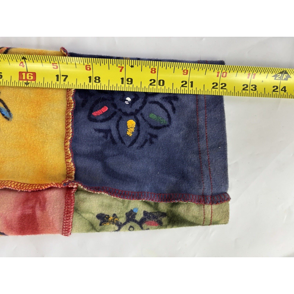 Rising International Patchwork Hoodie Jacket Womens Size L Hippie Boho Tie Dye - Picture 11 of 13